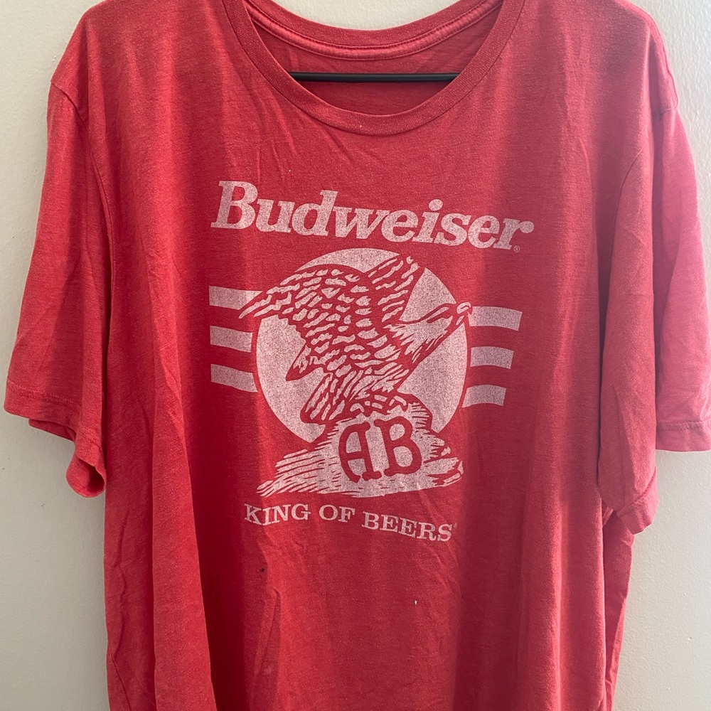 Red Budweiser shirt XXL